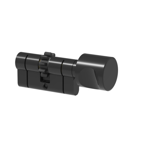 Wkładka Łucznik D profil E8 40-50 gałka MF10 od 40 czarna zębatka